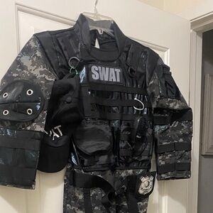 Kids SWAT Costume - Black and Gray